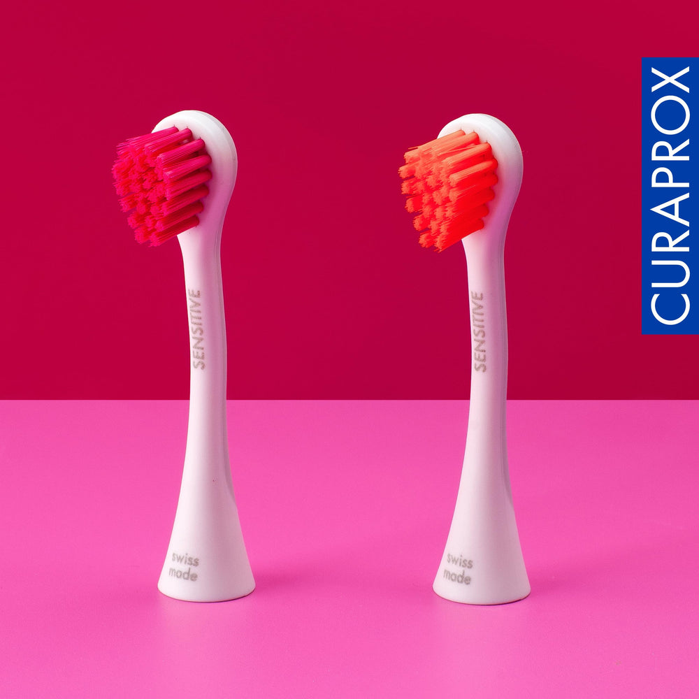 Swiss-made brush heads compatible with all Curaprox sonic models
