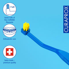 Angled view showing flexible head for implants and braces