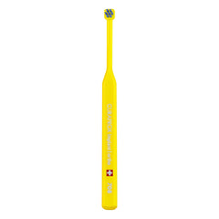Curaprox implant toothbrush yellow blue compact head