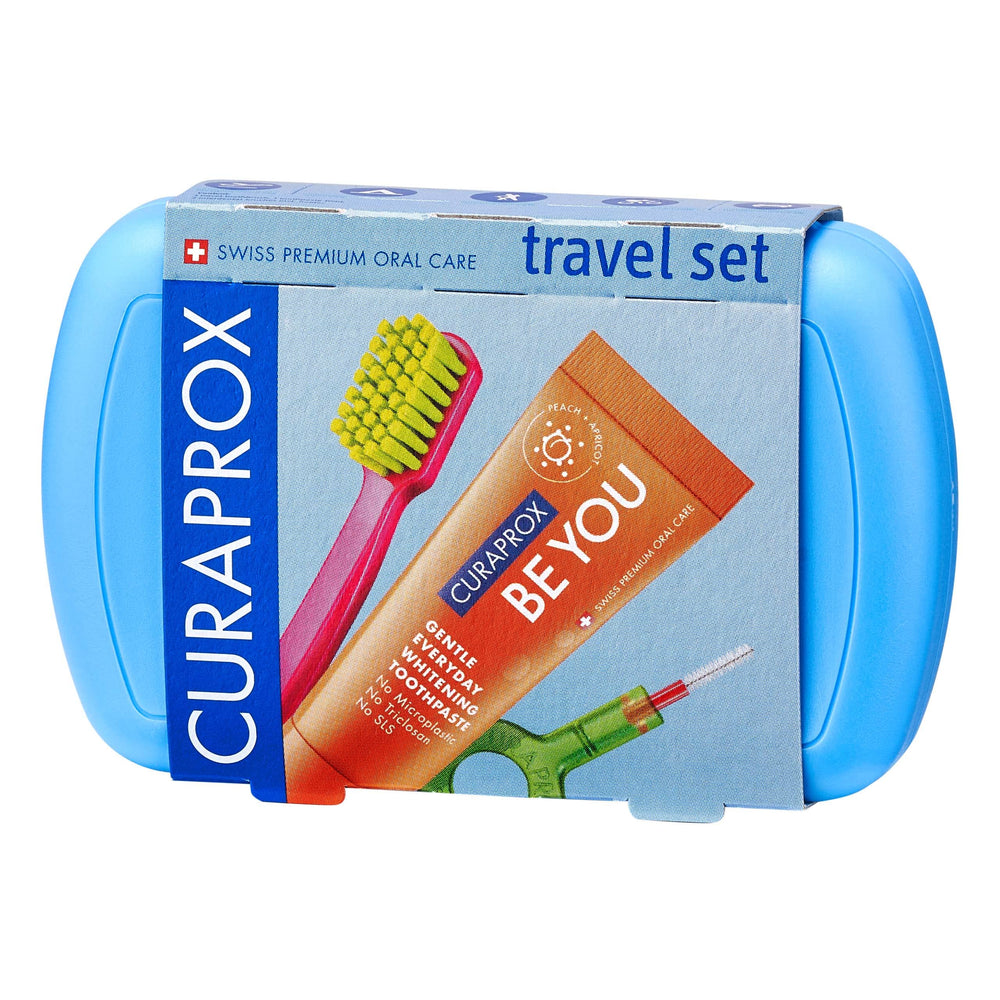 Curaprox Travel Kit Blue with CS 5460 toothbrush and Be you toothpaste
