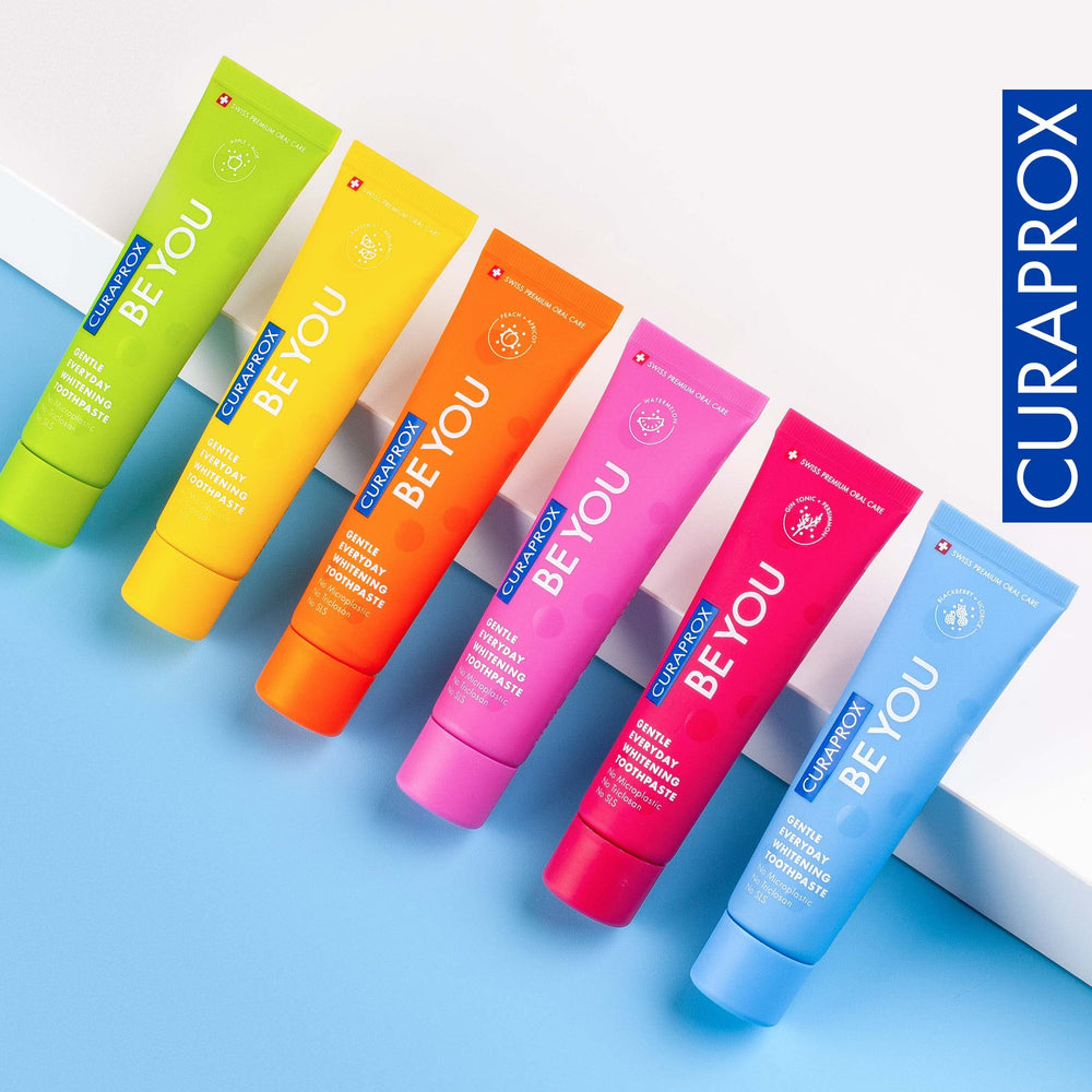 Visualization of fluoride 950ppm label on toothpaste packaging