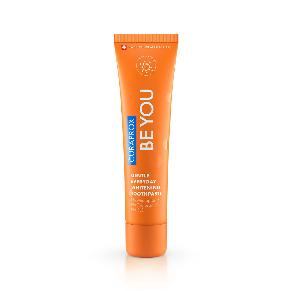 Curaprox Whitening Toothpaste 60ml with peach apricot flavor
