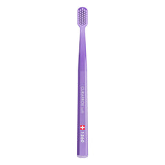 Curaprox CS 1560 Soft Toothbrush violet handle close-up