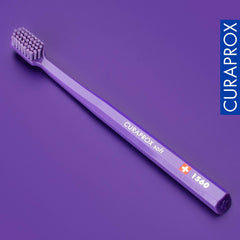 Swiss-made Curaprox CS 1560 packaging and branding in violet