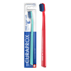 Curaprox CS 3960 Super Soft Toothbrush with angled head and octagonal handle