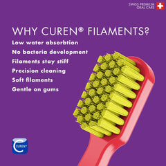 Swiss-made Curaprox CS 3960 brush for daily oral care