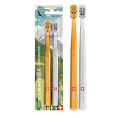 Curaprox CS 5460 Fox & Bunny Edition 2024 toothbrush with orange-white handle