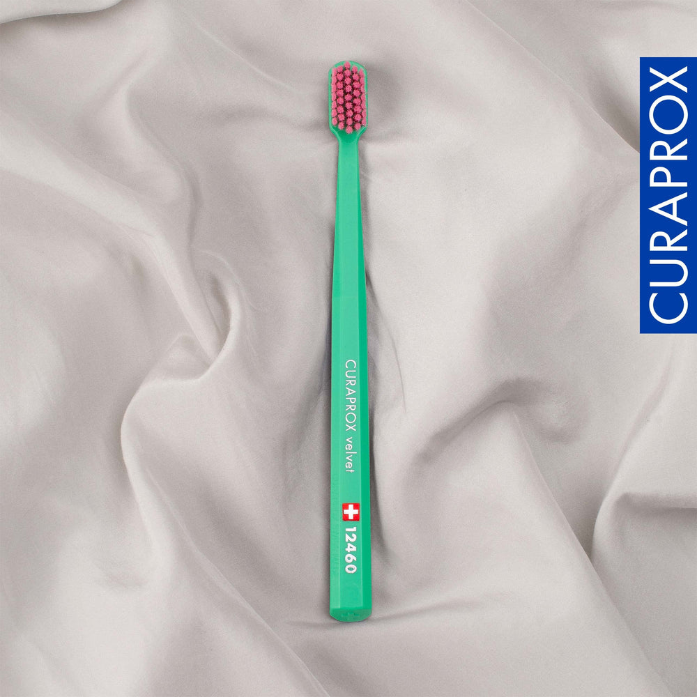Swiss-made toothbrush showing BPA-free design