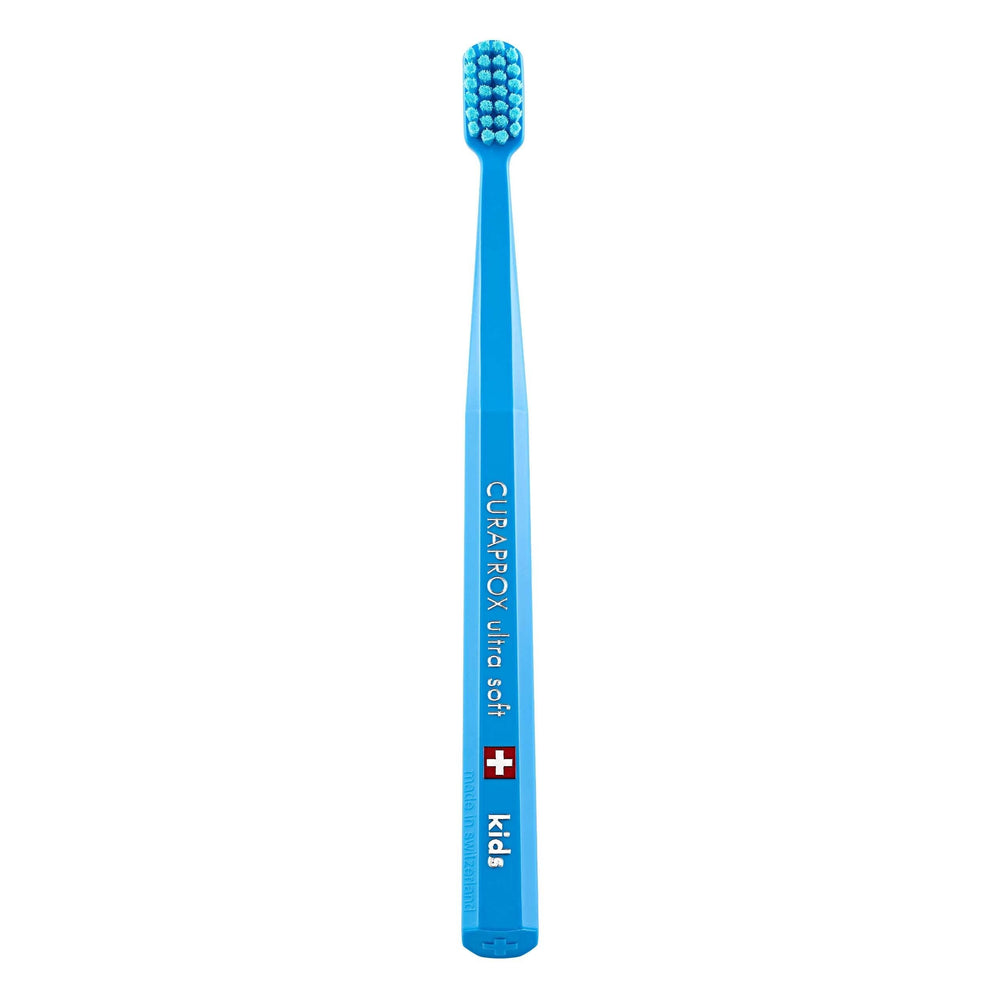 Curaprox CS Kids Toothbrush Blue with compact head for ages 4-12