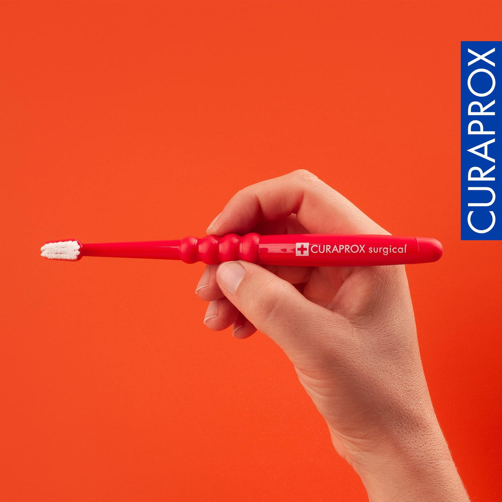 Gums and teeth care after surgery with Curaprox toothbrush
