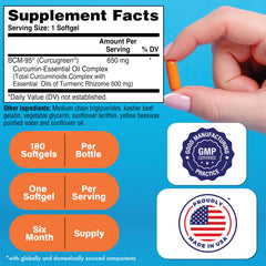 Curcu-Green turmeric 650mg BCM-95 ingredient panel image
