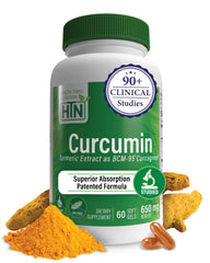 Health Thru Nutrition Curcumin 650mg BCM-95 Curcugreen bottle label