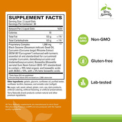 BCM-95 curcumin and BOS-10 boswellia ingredients close-up
