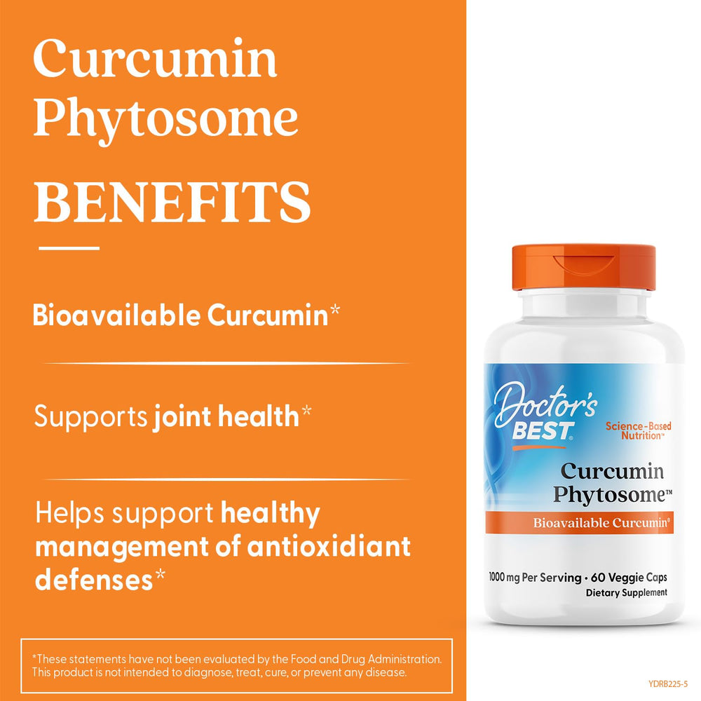 Curcumin capsules highlighting joint support benefits