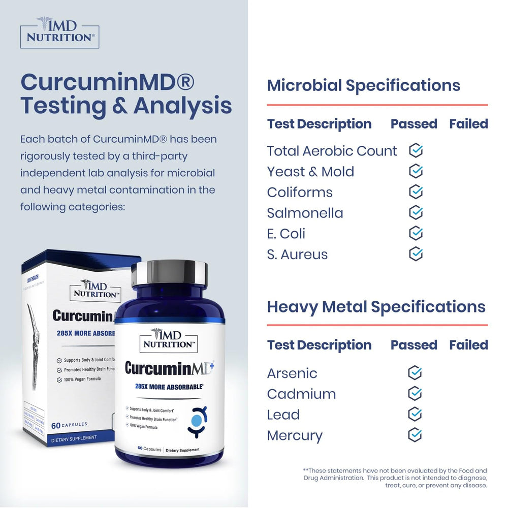 CurcuminMD Plus turmeric capsules with Boswellia Serrata