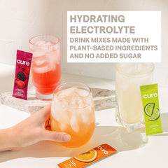 Graphic highlighting Cure Hydration's electrolytes