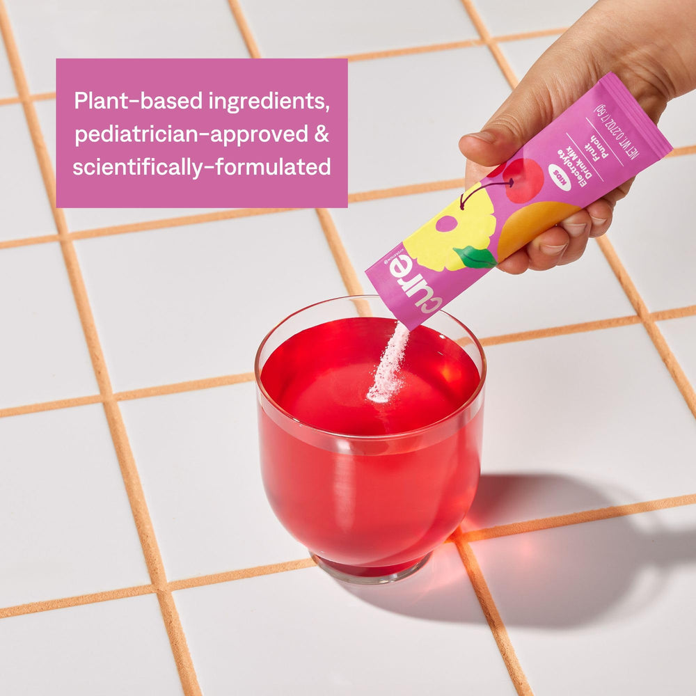 Pediatrician-formulated Cure Hydration hydration for kids