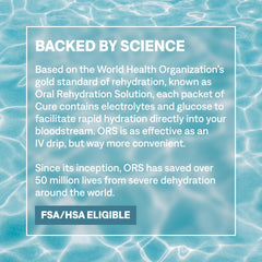 Display of Cure Hydration 28-pack variety pack