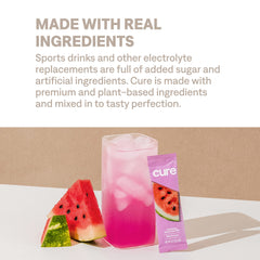 Cure Hydration Watermelon – 28 servings jar label