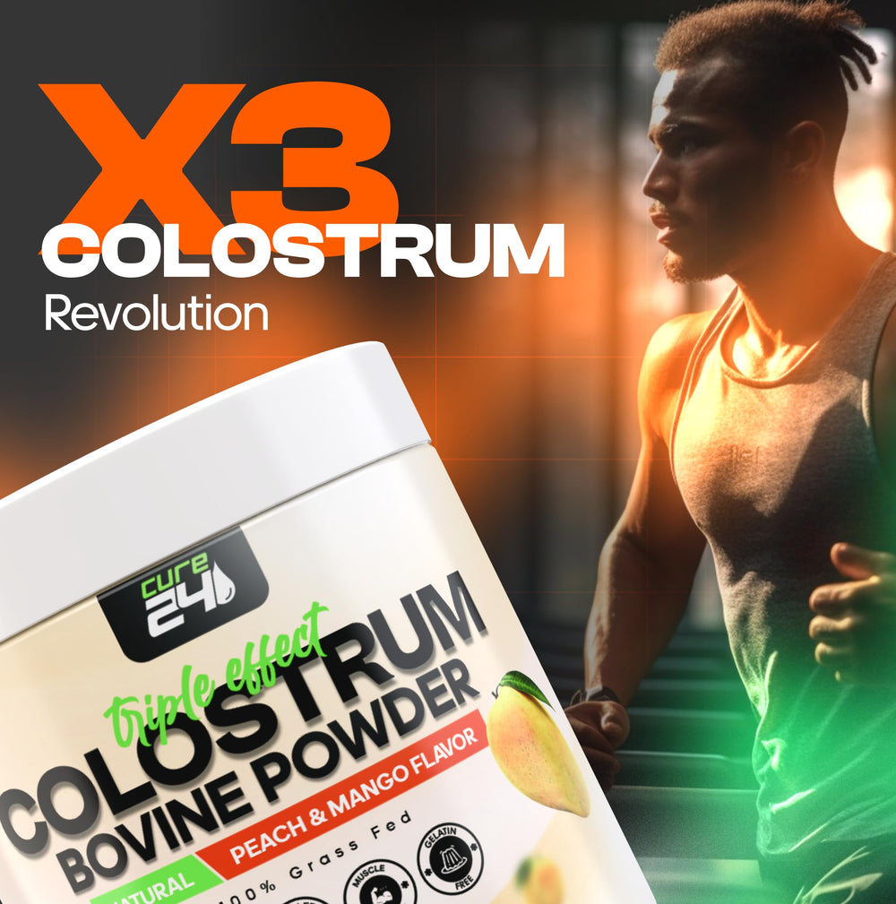 Grass-fed, first-milking bovine colostrum imagery