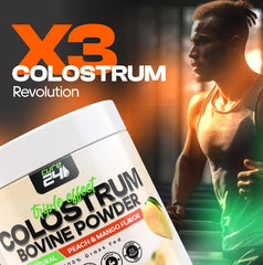 Grass-fed, first-milking bovine colostrum imagery