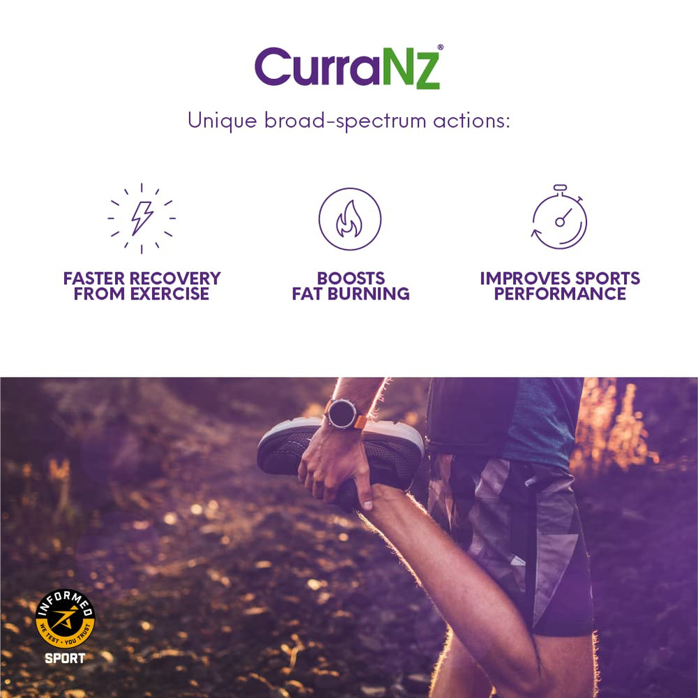 CURRANZ capsules with scoop image highlights easy dosing for GI comfort.