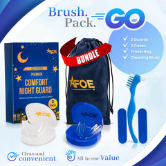 Close-up of custom-fit bruxism night guards