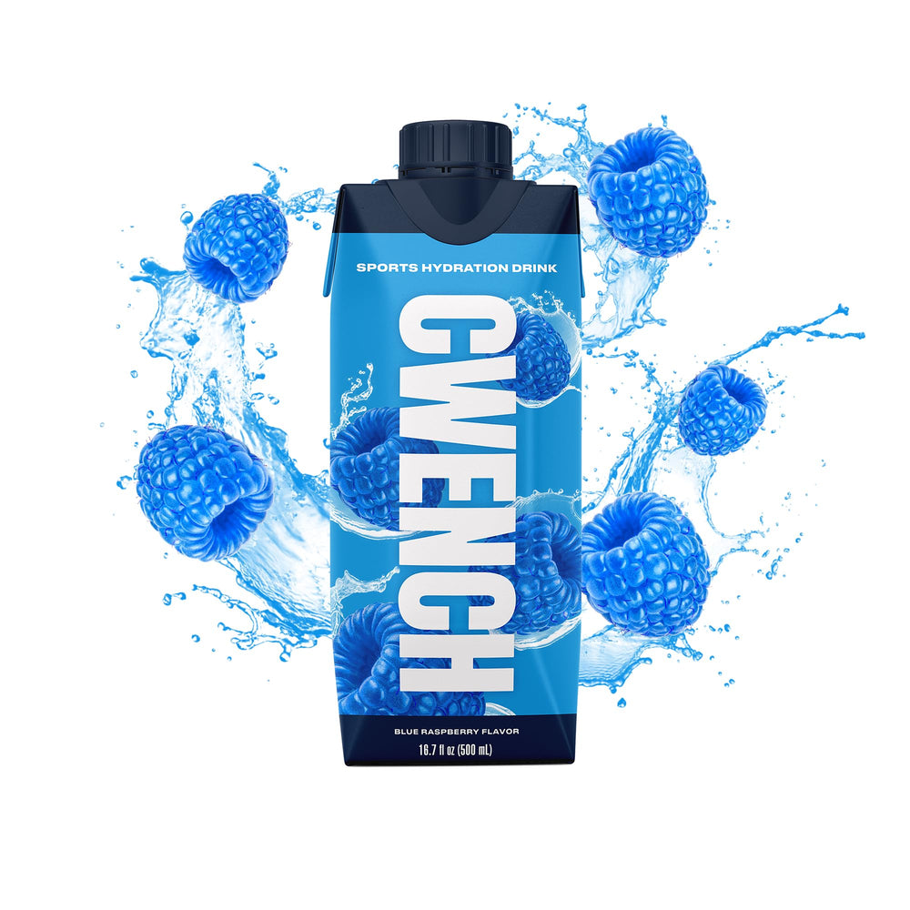CWENCH HYDRATION Blue Raspberry fridge-pack ideal for home or office hydration.