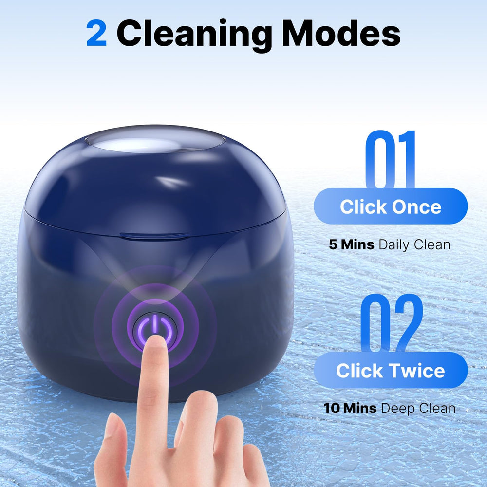 Two cleaning modes with indicator lights on CXRUY cleaner