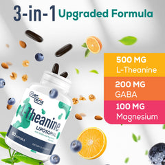 Softgel with 200mg GABA and 100mg Magnesium Glycinate