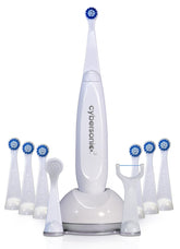Cybersonic3 electric toothbrush with compact charging base