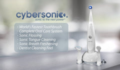 Cybersonic3 replacement brush heads included in the kit