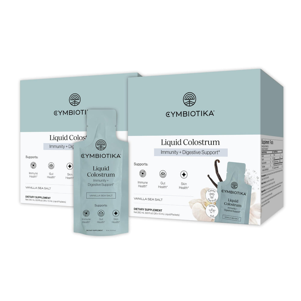 CYMBIOTIKA Liquid Colostrum bottle close-up