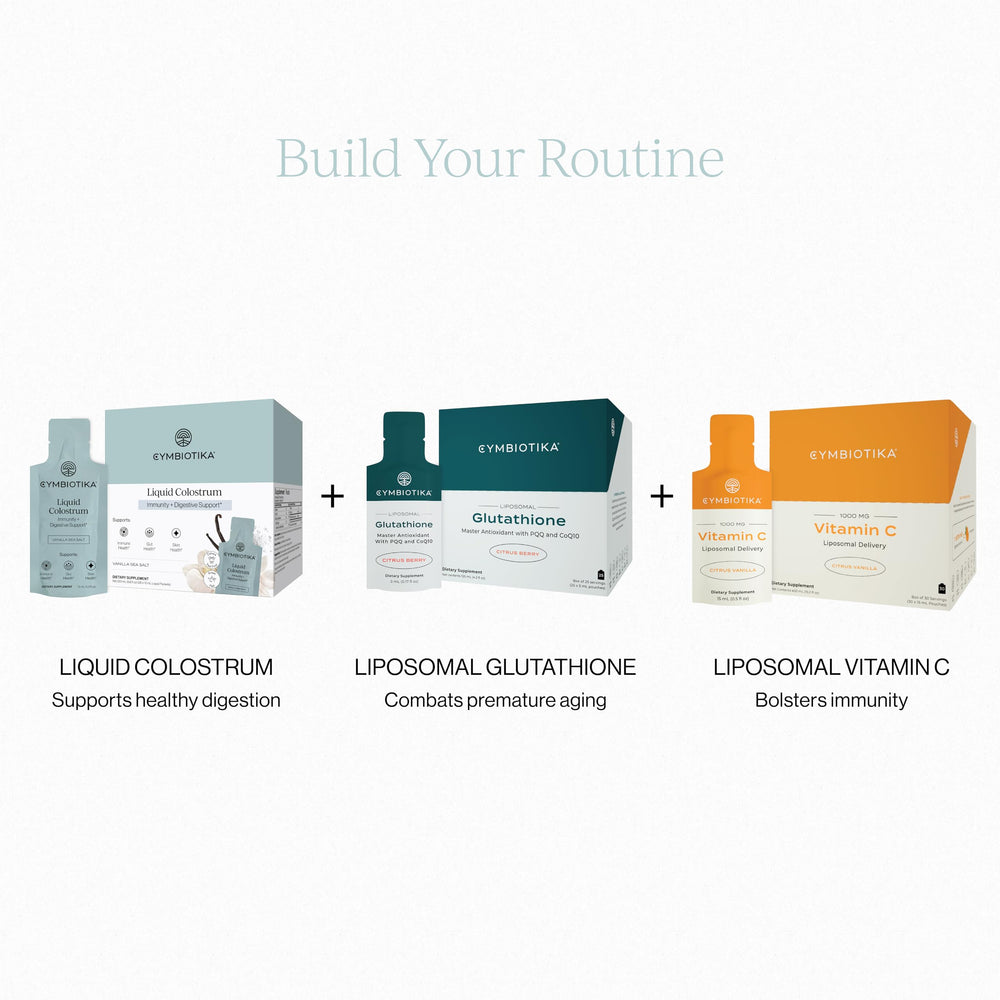 Ingredients list highlighting colostrum and nutrients
