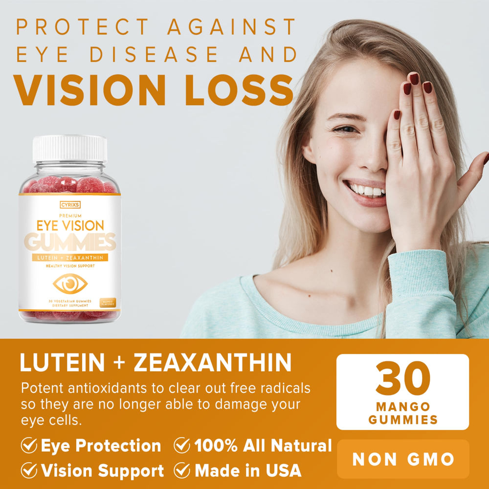 Blue light protection concept for clear vision with gummies