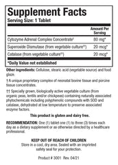 Cytozyme AD bottle label close-up