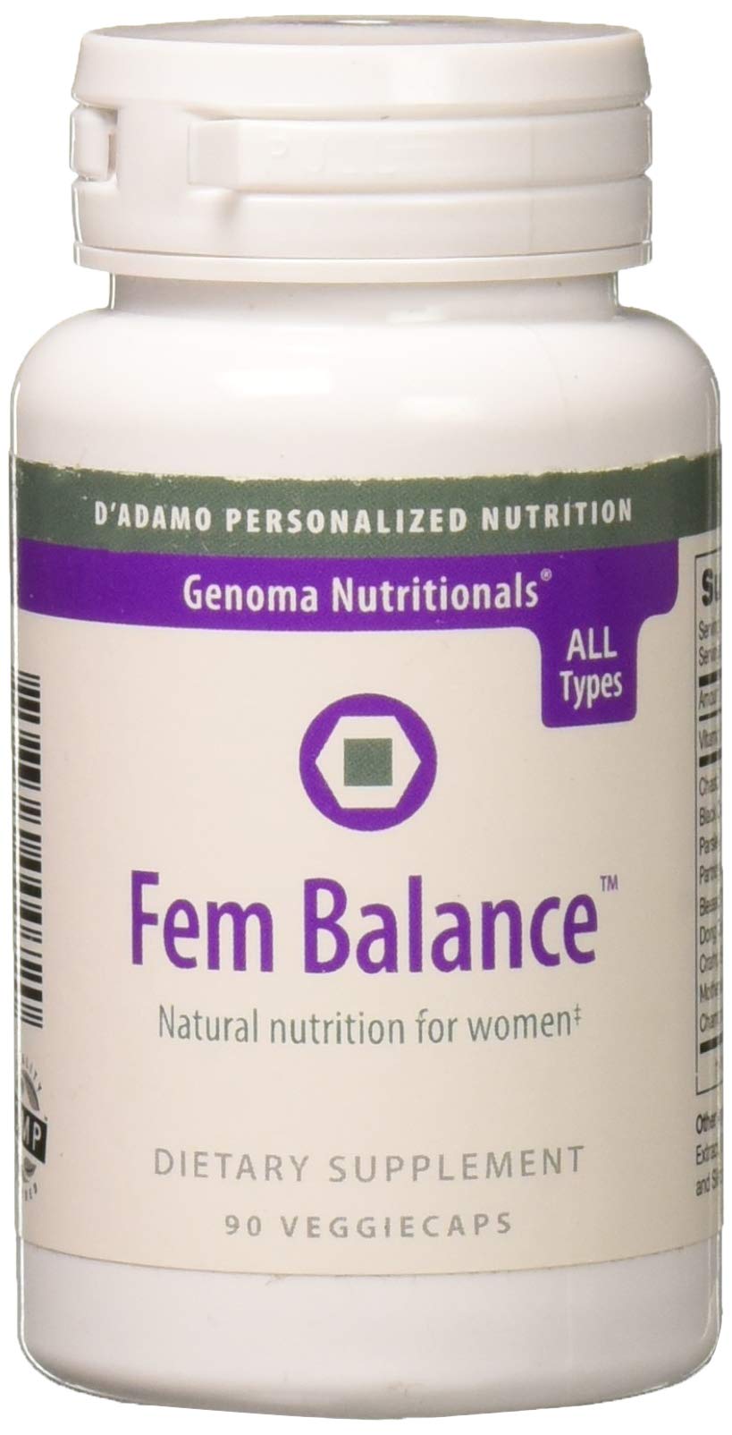 D'Adamo Fembalance 90 Count bottle - hero image