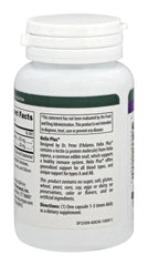 Back of bottle with nutrition facts for Helix Plus 60 vcaps