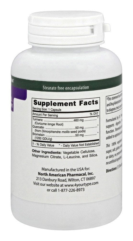 D'Adamo Scienca 60 vcaps bottle back label with nutrition