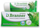 D.BRANNER Herbal Natural Toothpaste packaging with Neem and Clove