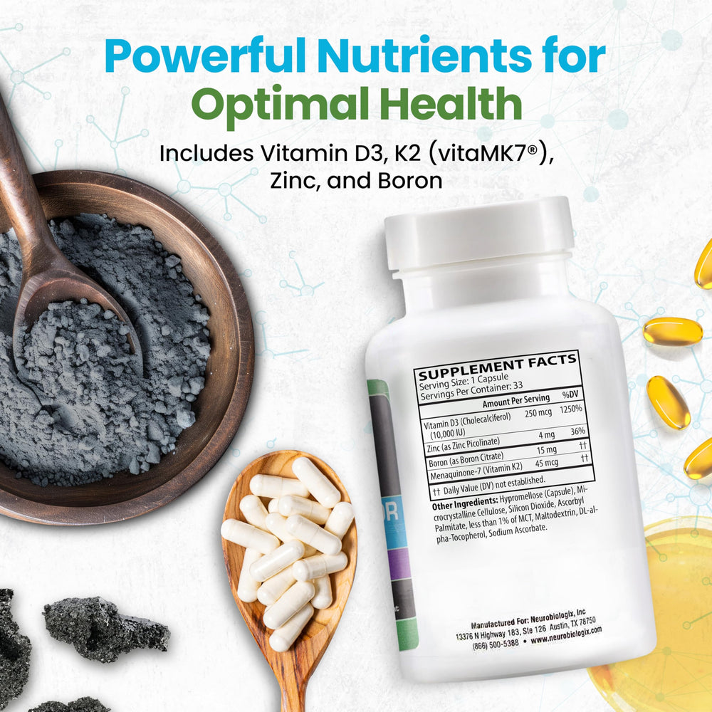 Zinc and boron supplement ingredients graphic