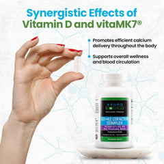 Illustration of calcium delivery and bone support