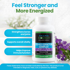 Bone and heart wellness concept with D3+K2