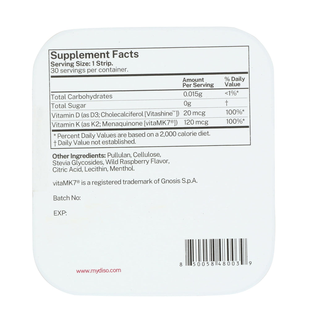 Individual sachet/packaging of the strips