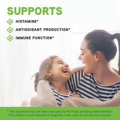 Back packaging showing nutrition facts and serving size