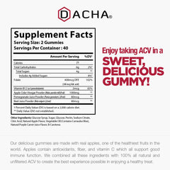 Gummies with real apple flavor from DACHA—delicious vegan-friendly daily wellness option.