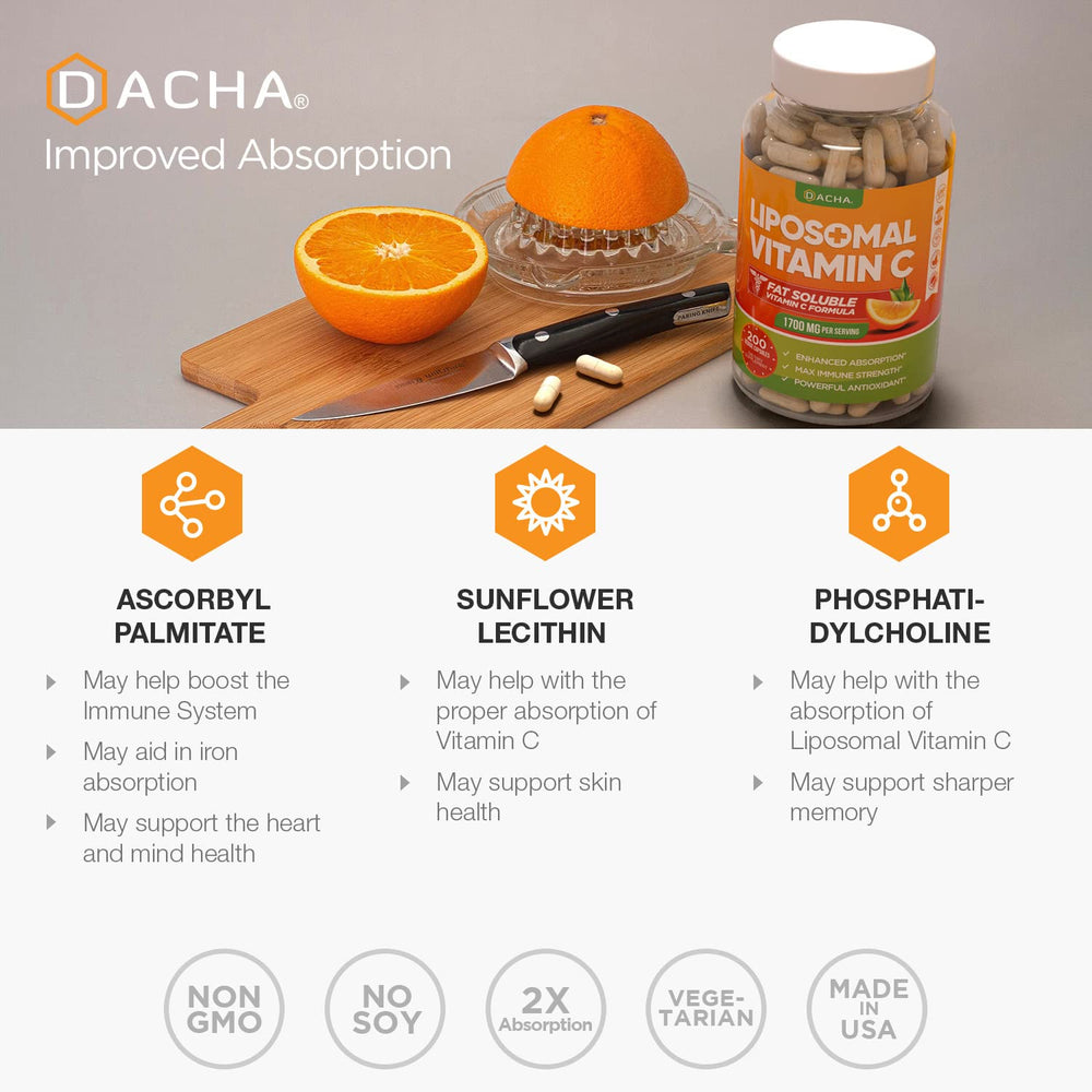 DACHA bottle shown in daily wellness setup for routine support