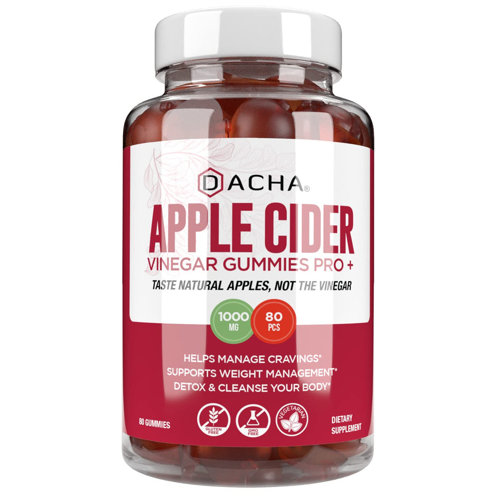 DACHA Premium ACV Gummies bottle—easy daily wellness support in a convenient form.