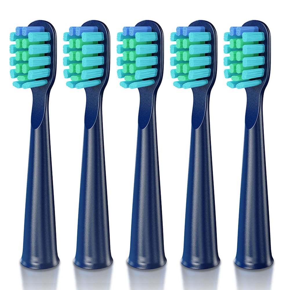 Dada-Tech DT-22 replacement head with blue soft bristles (0.152mm) - 5 pack