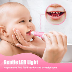 Four vibrating brush heads for toddler use